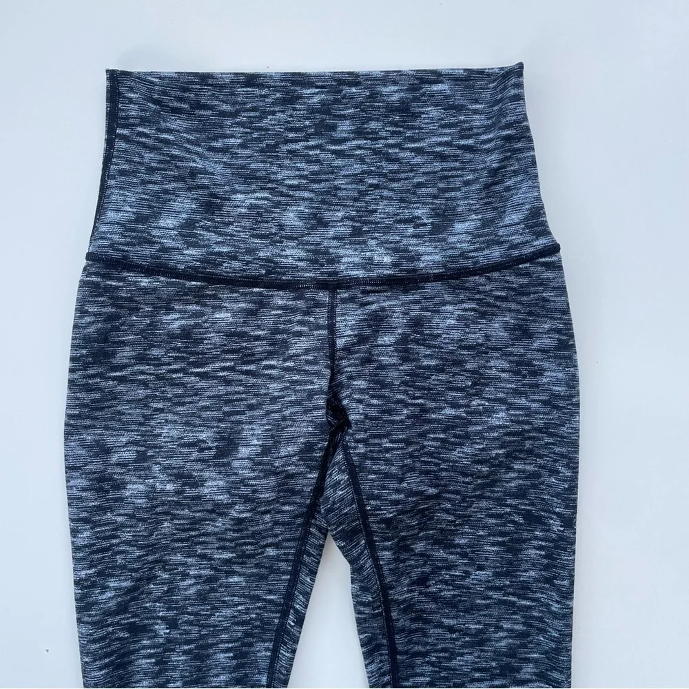 Lululemon Women's Wunder Under Pant Hi-Rise Dramatic Static White Black Size 6